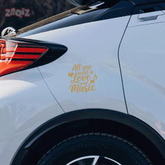 Trendy Music Notes Decal for Windows