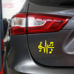 Artistic Music Notes Sticker for Trucks
