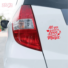 Trendy Music Notes Decal for Windows