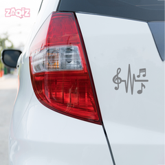 Artistic Music Notes Sticker for Trucks