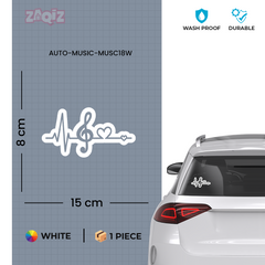 Music Beats Decal for Trendy Cars