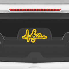 Music Beats Decal for Trendy Cars
