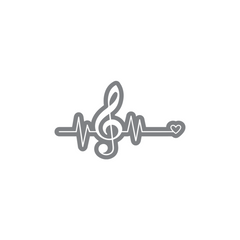Creative Music Design Sticker for Laptops