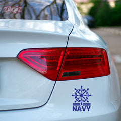 Navy Duty Car Safety Sticker for Awareness
