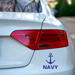 Elegant Navy Anchor Sticker for Cars