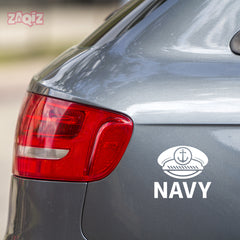 Navy Cap Car Safety Sign