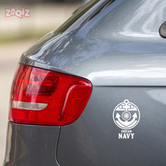 Navy Life Shield Sticker for Professional Drivers