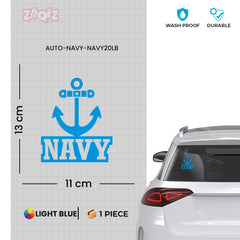 Patriotic Navy Decal for Cars