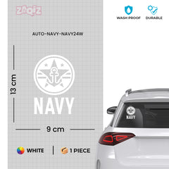 Stylish Navy Anchor Tag for Road Safety