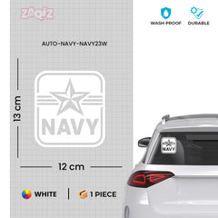 Support the Navy Emblem Car Window Decal
