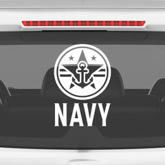 Stylish Navy Anchor Tag for Road Safety