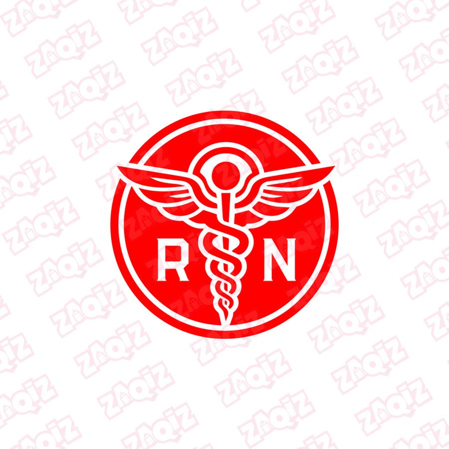 Registered Nurse Shield Sticker for Cars