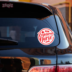 Registered Nurse Life Car Safety Sign