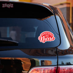 Elegant Registered Nurse Decal for Cars