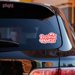 Registered Nurse Shield Car Window Sticker