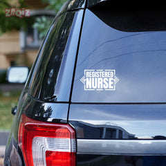 Proud Registered Nurse Car Window Decal