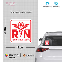 Professional RN Sign for Vehicle Safety