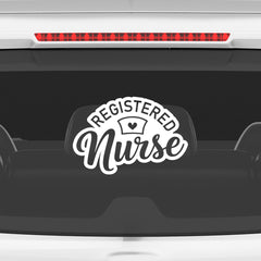 Elegant Registered Nurse Decal for Cars