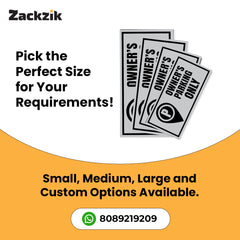 Owner Parking Sign Board for Apartment & Office | Sleek Design