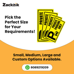 Stylish Owner’s Parking Sign Board | Waterproof & Durable