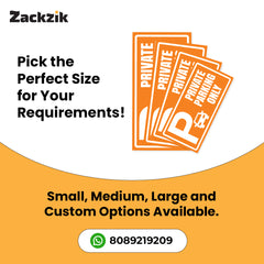 Stylish Owner’s Parking Sign Board | Waterproof & Durable