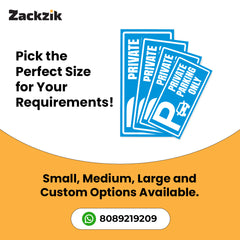 Stylish Owner’s Parking Sign Board | Waterproof & Durable