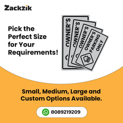 Owner’s Parking Sign Board | Reserved Parking Board by Zaqiz