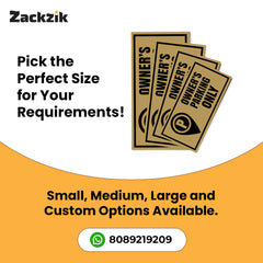 Owner Parking Sign Board for Apartment & Office | Sleek Design