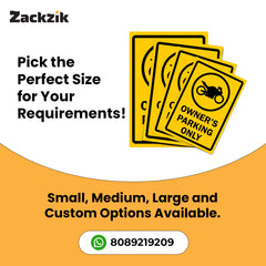 Reserved Owner’s Parking Signboard | Premium Acrylic Design