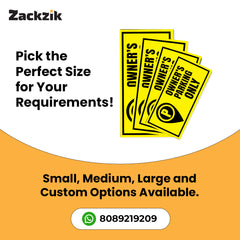 Owner Parking Sign Board for Apartment & Office | Sleek Design