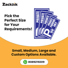 Stylish Owner’s Parking Sign Board | Waterproof & Durable