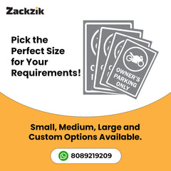 Reserved Owner’s Parking Signboard | Premium Acrylic Design