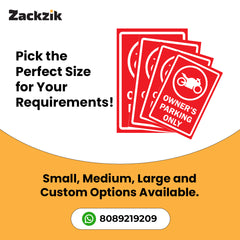 Reserved Owner’s Parking Signboard | Premium Acrylic Design