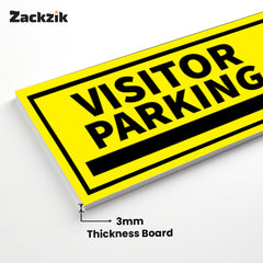Reflective Owner’s Parking Signboard | Outdoor Use Ready
