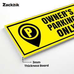 Owner Parking Sign Board for Apartment & Office | Sleek Design