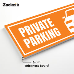 Custom Owner’s Parking Sign Board | Personalized Parking Name Board