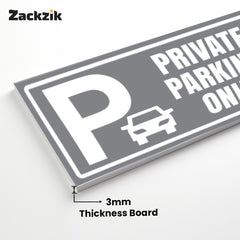 Stylish Owner’s Parking Sign Board | Waterproof & Durable