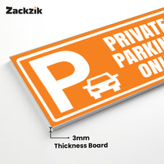 Stylish Owner’s Parking Sign Board | Waterproof & Durable