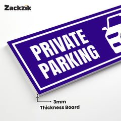 Custom Owner’s Parking Sign Board | Personalized Parking Name Board