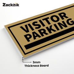 Reflective Owner’s Parking Signboard | Outdoor Use Ready