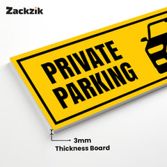 Custom Owner’s Parking Sign Board | Personalized Parking Name Board