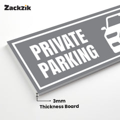 Custom Owner’s Parking Sign Board | Personalized Parking Name Board