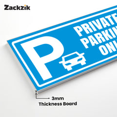 Stylish Owner’s Parking Sign Board | Waterproof & Durable