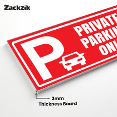 Stylish Owner’s Parking Sign Board | Waterproof & Durable