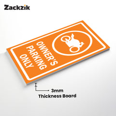 Reserved Owner’s Parking Signboard | Premium Acrylic Design