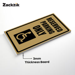 Acrylic Owner’s Parking Sign Board | Premium Finish