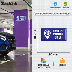 Owner Parking Sign Board for Apartment & Office | Sleek Design