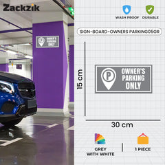 Owner Parking Sign Board for Apartment & Office | Sleek Design