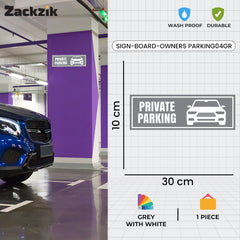 Custom Owner’s Parking Sign Board | Personalized Parking Name Board