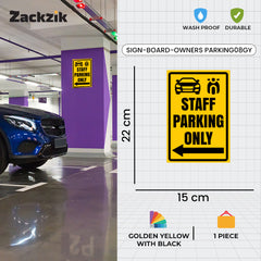 Owner’s Parking Board | Modern Look for Private Parking